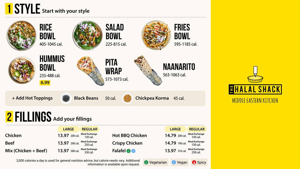 halal shack menu screen 1
